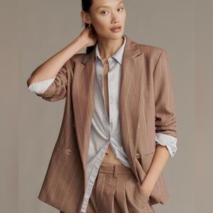 Anthropologie The Rue Oversized Blazer by Mauve